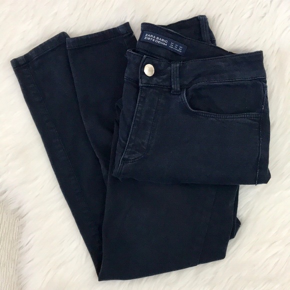 Zara Denim - Zara Basic Z1975 Denim Skinny Jeans Dark Navy Sz 2